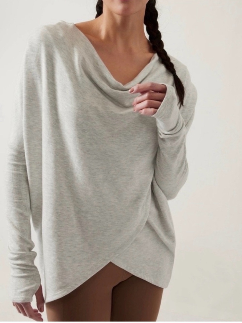 Athleta purana wrap sweatshirt sz Small